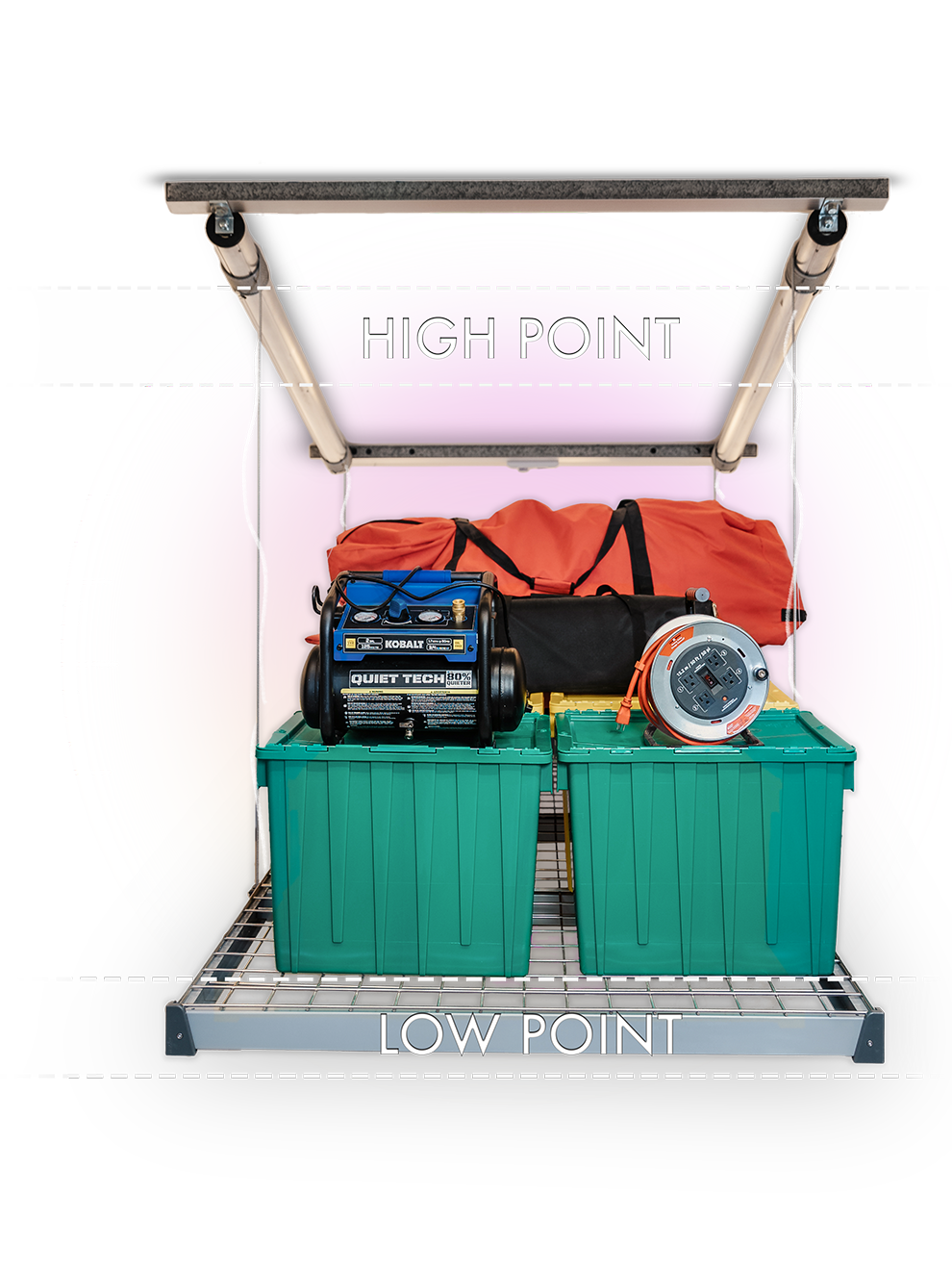 Motorized Overhead Garage Storage Lift
